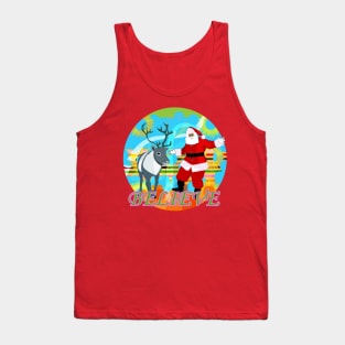 Santa Claus and Reindeer Tank Top